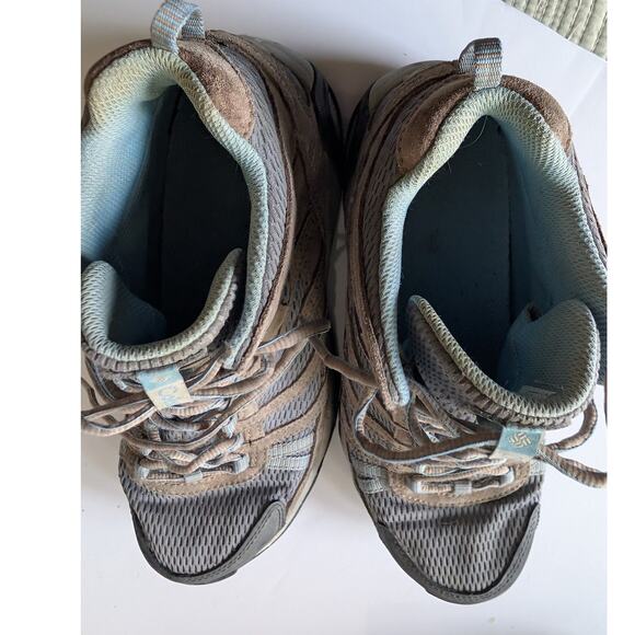 COLUMBIA Armitage Lane YL1098-033 Tan Gray Hiking Boots Waterproof Women's‎ 8.5 - Picture 12 of 13